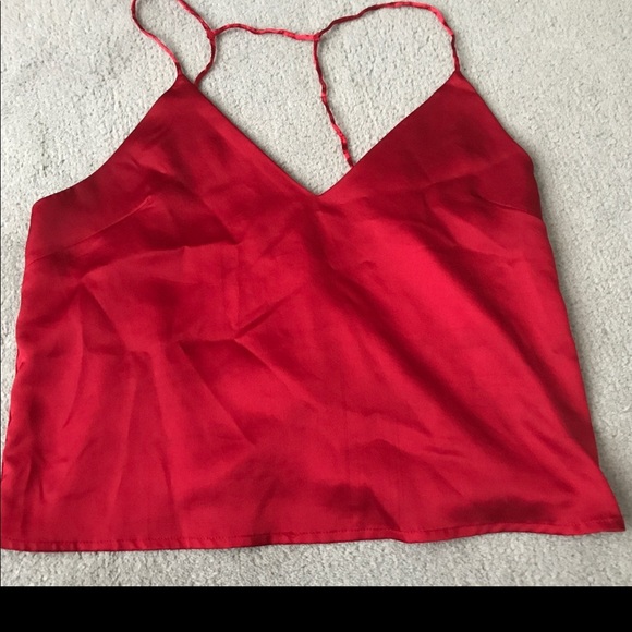 URBAN OUTFITTERS RED CAMISOLE WORN ONCE M - Picture 2 of 3
